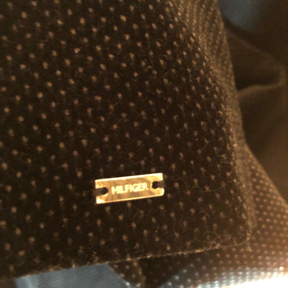 Tommy Hilfiger Black Velvet / white polka dot jacket - impulse purchase 12 -NWOT - Picture 5 of 11